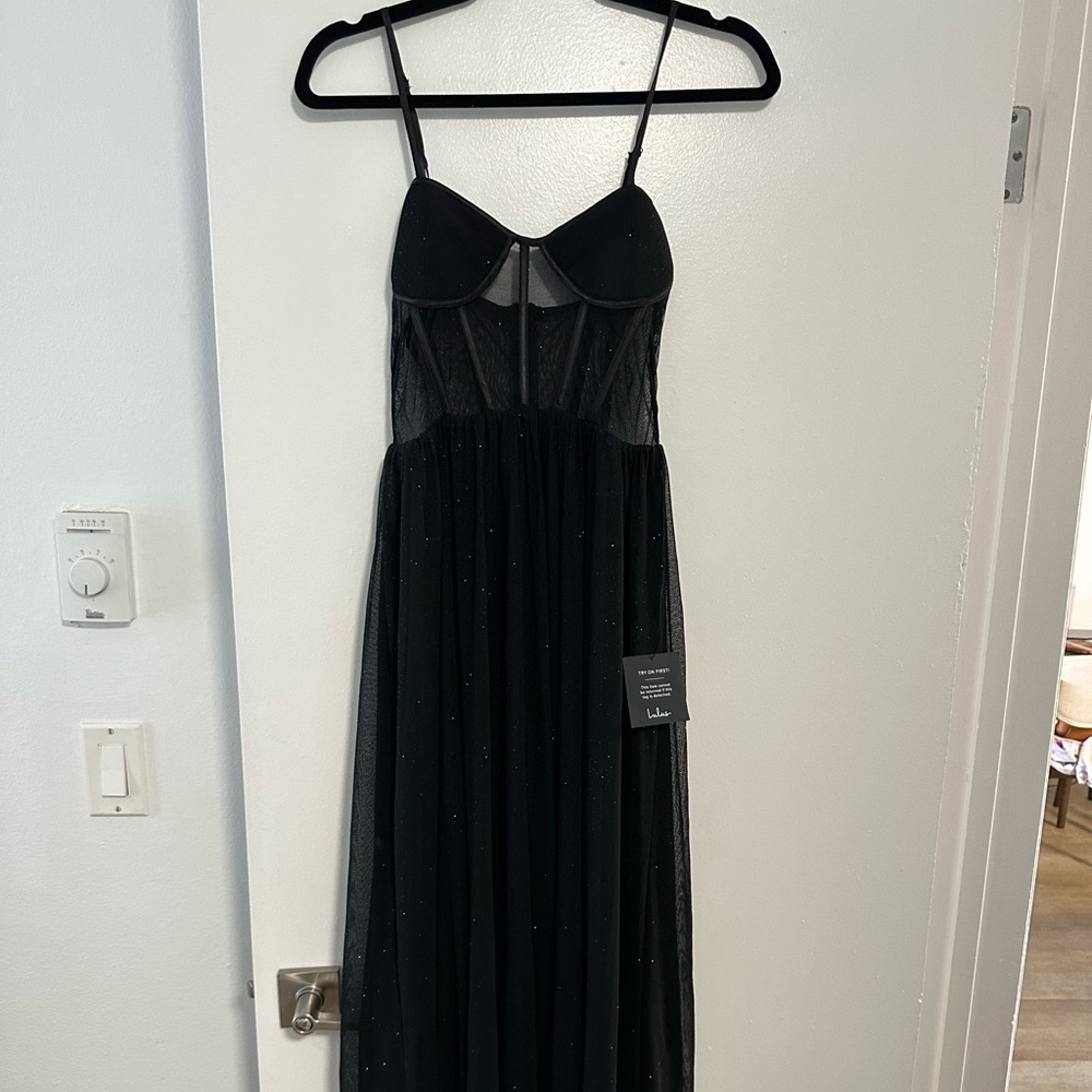 BLACK CORSET DRESS -NWT - size small
